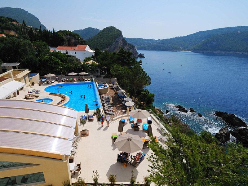 อโครติริ บีช Hotel ปาเลโอกัสไตรซา ภายนอก รูปภาพ View of the resort